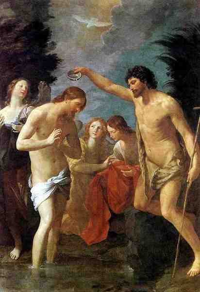 Guido Reni Baptism Of Christ 5 A4 Photo Print