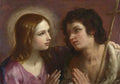 Guido Reni Christ embracing Saint John the Baptist A4 Photo Print
