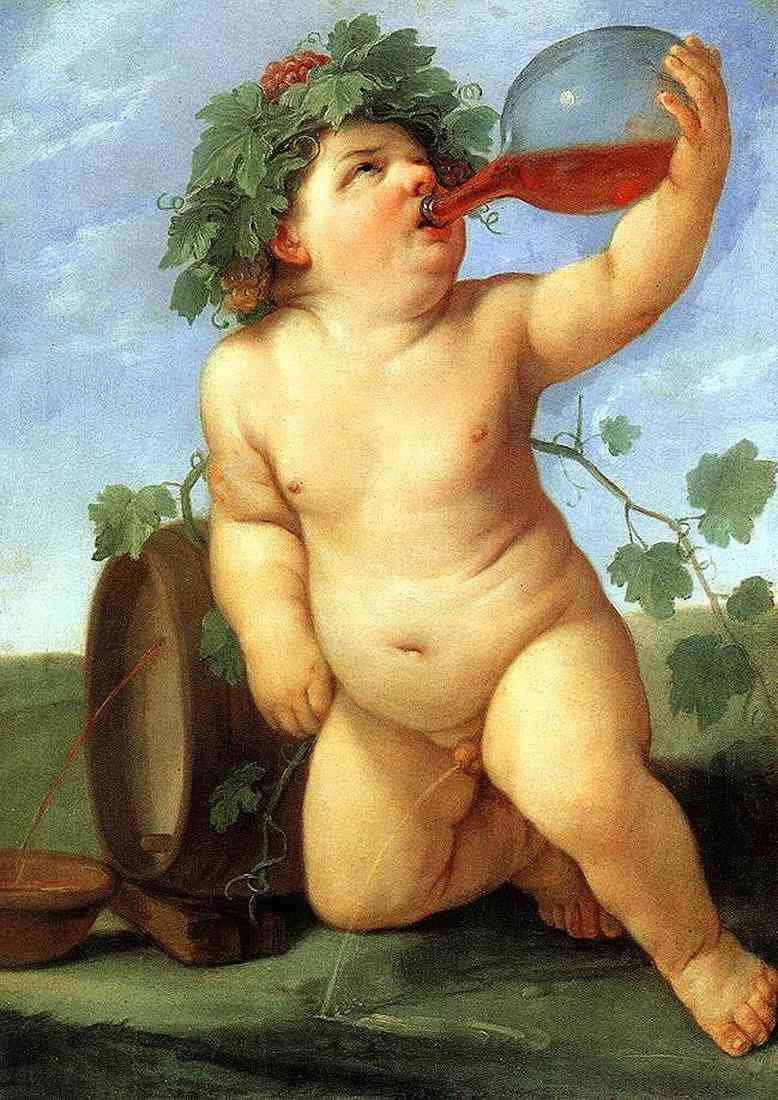 Guido Reni Drinking Bacchus A4 Photo Print