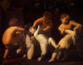 Giuseppe Maria Crespi woman looking for fleas 1719 Art A4 Photo Print