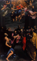 Giuseppe Maria Crespi woman with pandurina Art A4 Photo Print
