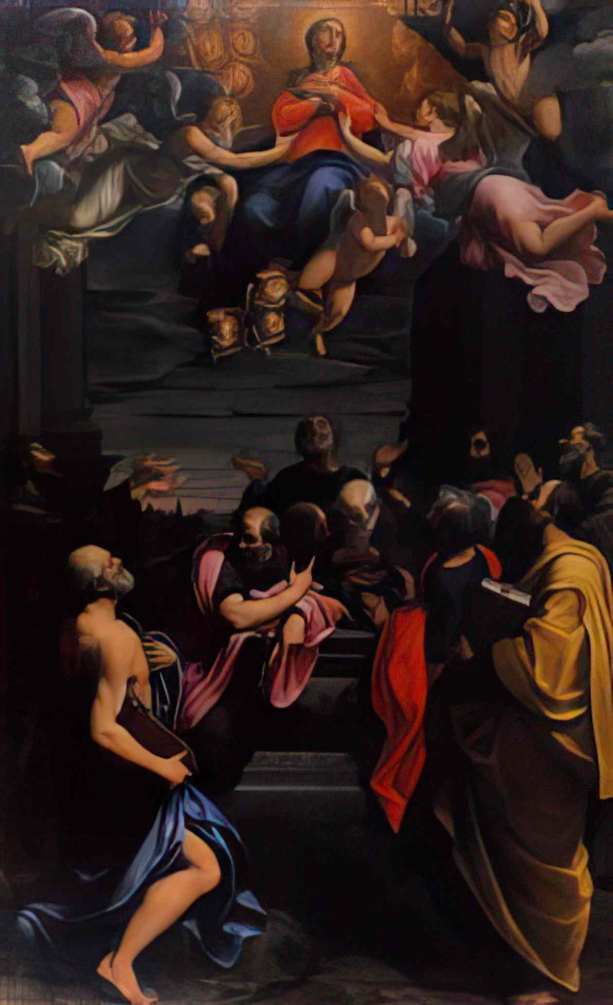 Giuseppe Maria Crespi woman with pandurina Art A4 Photo Print