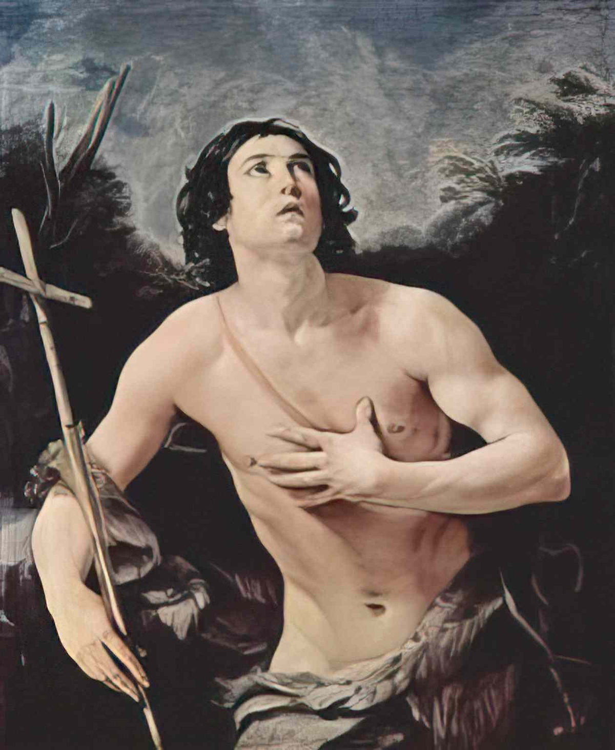 Guido Reni john the baptist 1640 Art A4 Photo Print