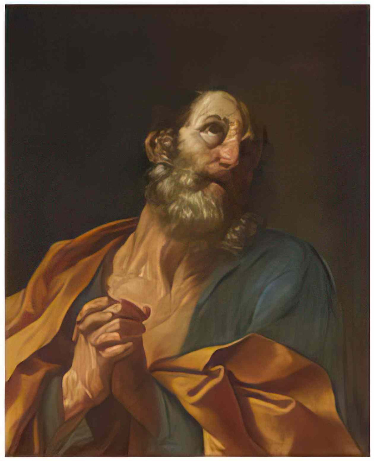 Guercino portrait of francesco righetti 1628 Art A4 Photo Print