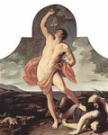Guercino saul attacking david 1646 Art A4 Photo Print