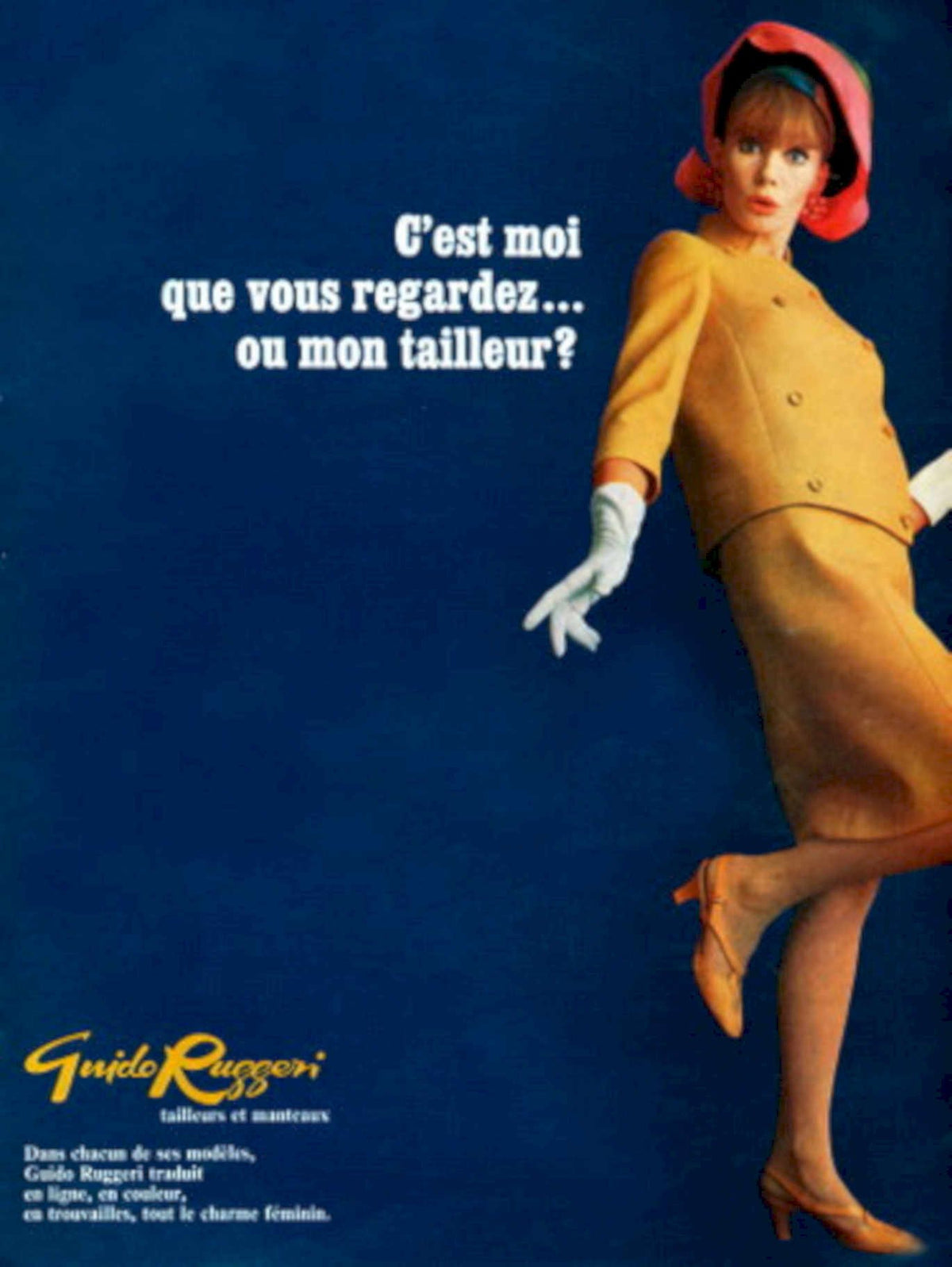 Guido Ruggeri Suit 1960s Vintage Retro Advert