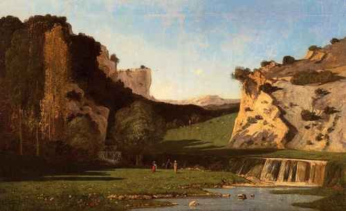 Guigou Paul Camille River Valley at Lourmarin A4 Photo Print