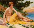 Guillaume Seignac guillaume seignac nu sur la plage Art A4 Photo Print