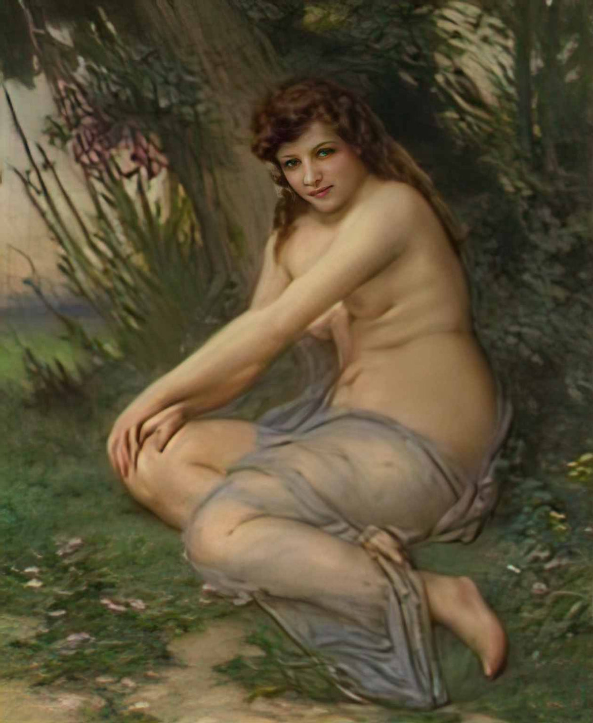 Guillaume Seignac la nymphe de la foret Art A4 Photo Print