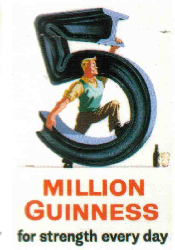 Guinness 1 5 Million Vintage Advert A4 Photo Print