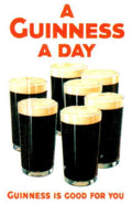 Guinness 10 A Day Vintage Advert A4 Photo Print