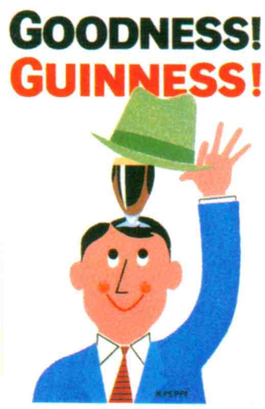 Guinness 20 Hat Vintage Advert A4 Photo Print