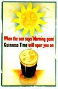 Guinness 25 Sun Vintage Advert A4 Photo Print