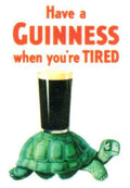 Guinness 3 Tired Tortoise Vintage Advert A4 Photo Print
