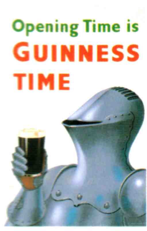 Guinness 6 Knight Vintage Advert A4 Photo Print