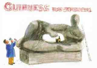 Guinness 6 Statue 1960S Vintage Advert A4 Photo Print