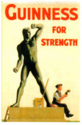 Guinness 7 Statue Vintage Advert A4 Photo Print