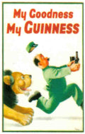 Guinness 8 Lion Vintage Advert A4 Photo Print