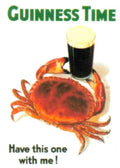 Guinness 9 Crab Vintage Advert A4 Photo Print