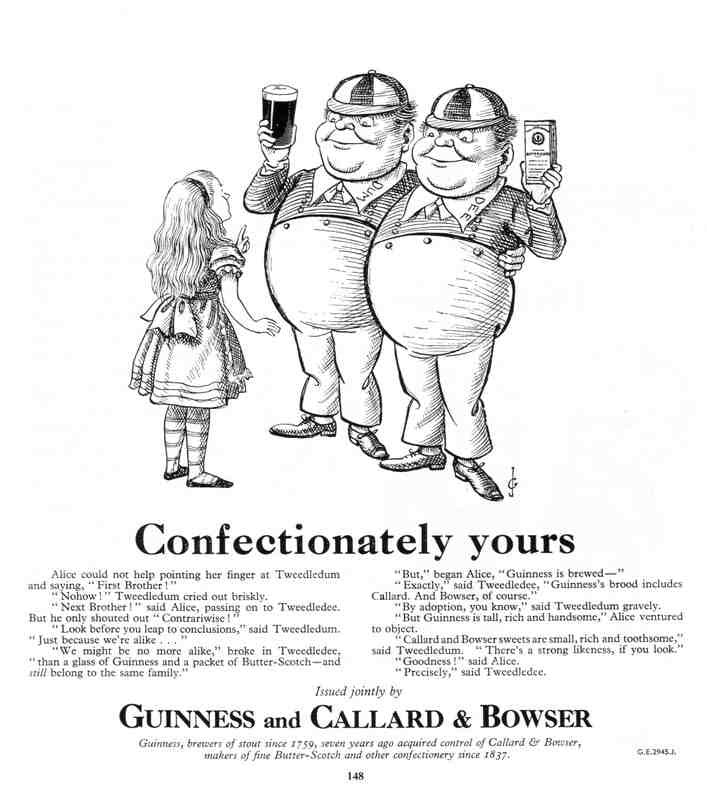 Guinness Callard Bowser Confectionately Yours Vintage Advert A4 Photo Print