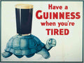 Guinness Tortoise 3 tired A4 Photo Print