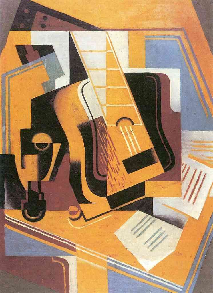 Guitar 1 Juan Gris Abstract Art A4 Photo Print