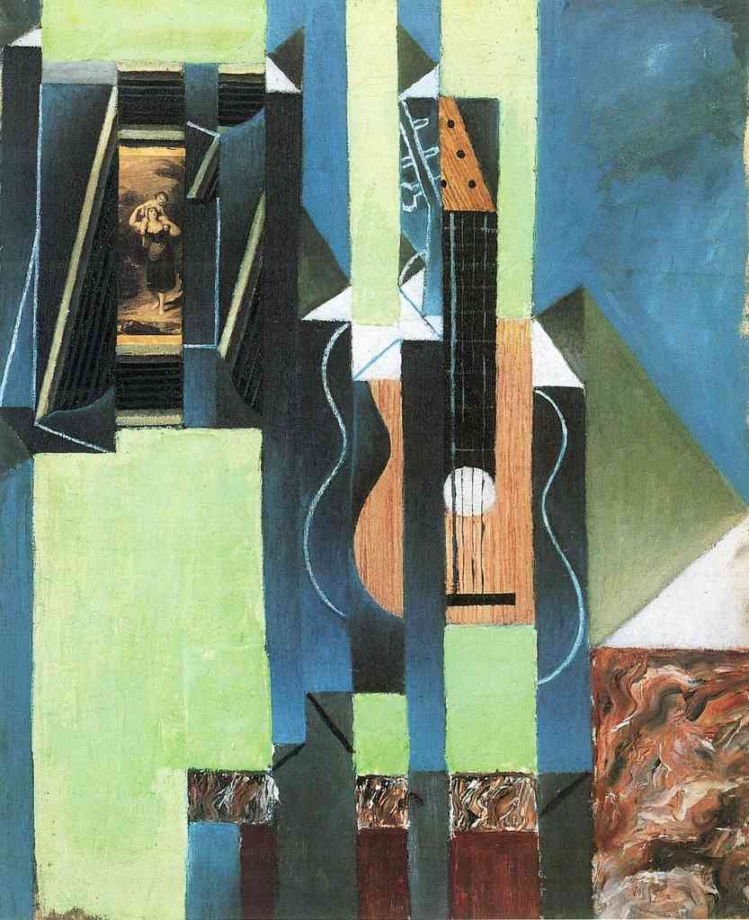 Guitar 2 Juan Gris Abstract Art A4 Photo Print