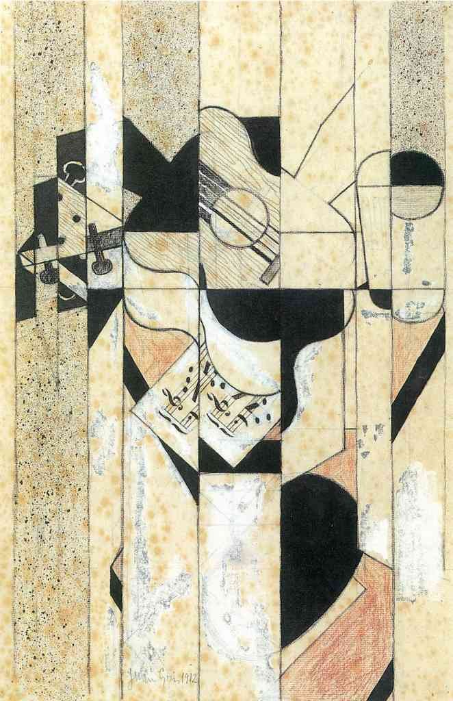 Guitar And Glass Juan Gris Abstract Art A4 Photo Print