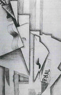 Guitar And Newspaper On A Table Juan Gris Abstract Art A4 Photo Print