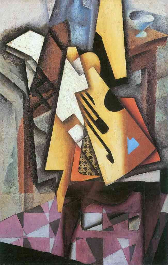 Guitar And Stool Juan Gris Abstract Art A4 Photo Print