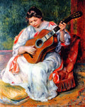 Guitarist Renoir A4 Photo Print