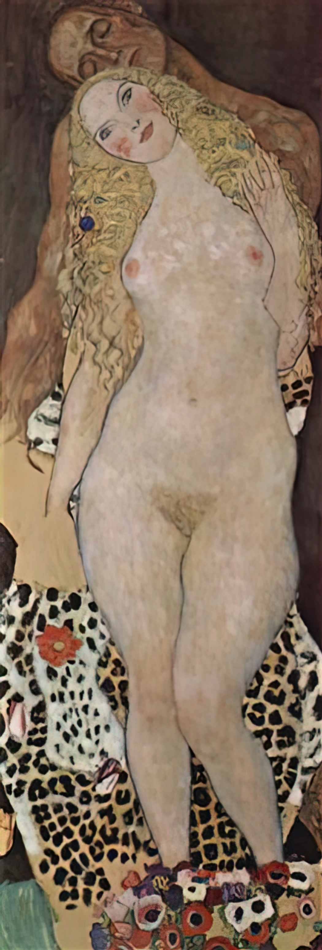 Gustav Klimt adam and eva unfinished 1918 Art A4 Photo Print UK