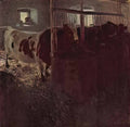Gustav Klimt cows in the barn 1901 Art A4 Photo Print UK