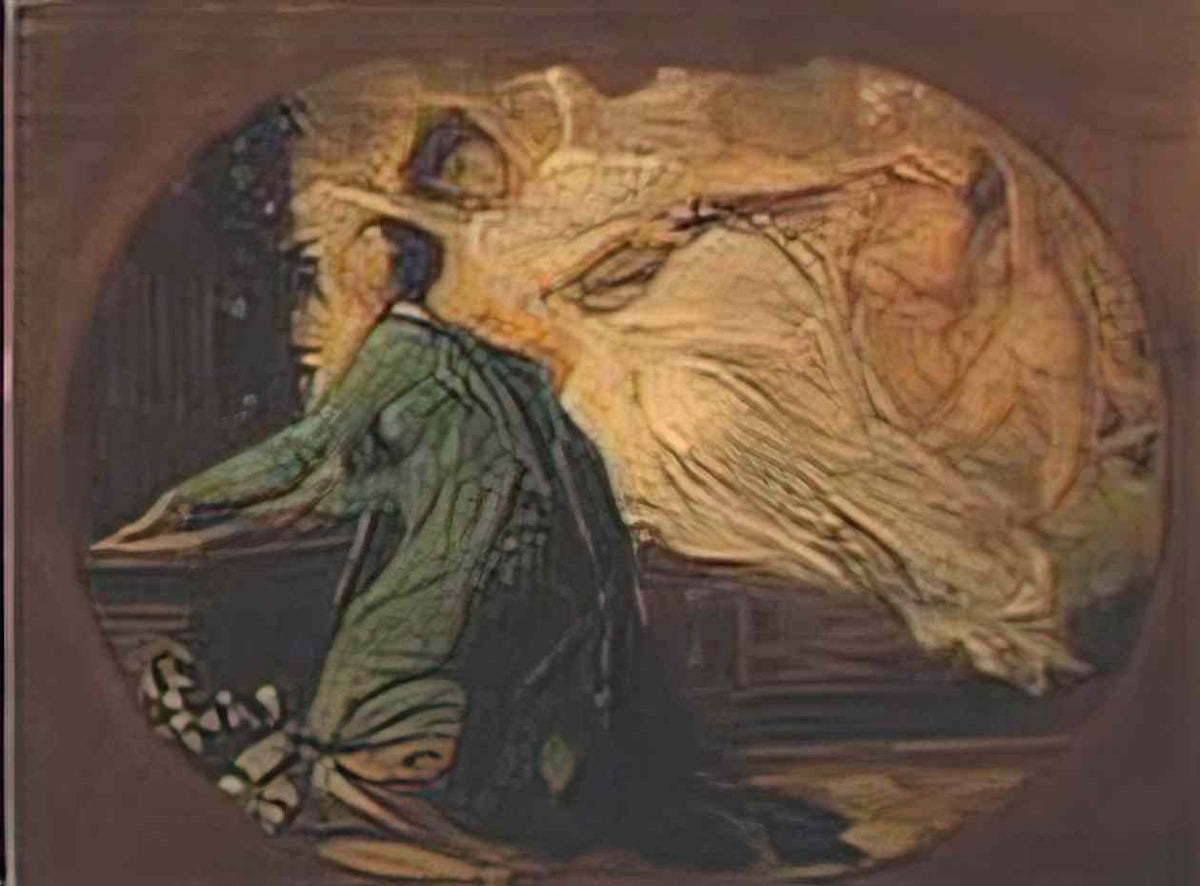 Gustav Klimt female organ player Art A4 Photo Print