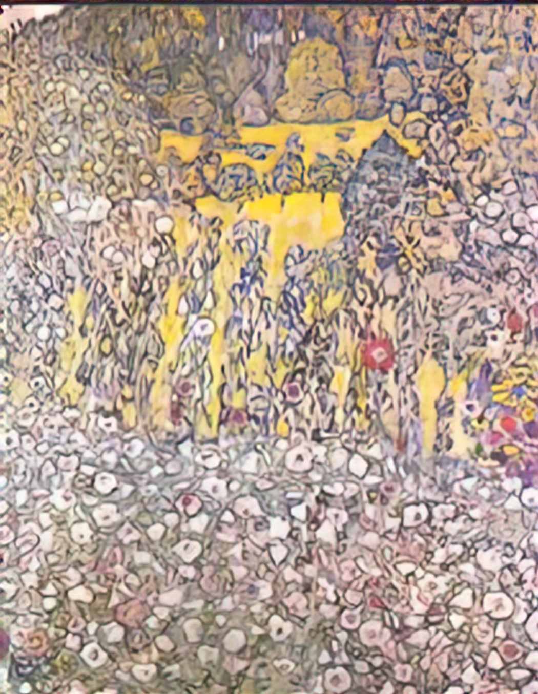 Gustav Klimt horticultural landscape with a hilltop Art A4 Photo Print UK