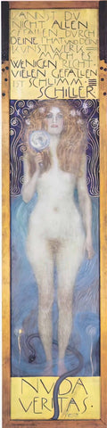 Gustav Klimt nuda veritas Art A4 Photo Print UK