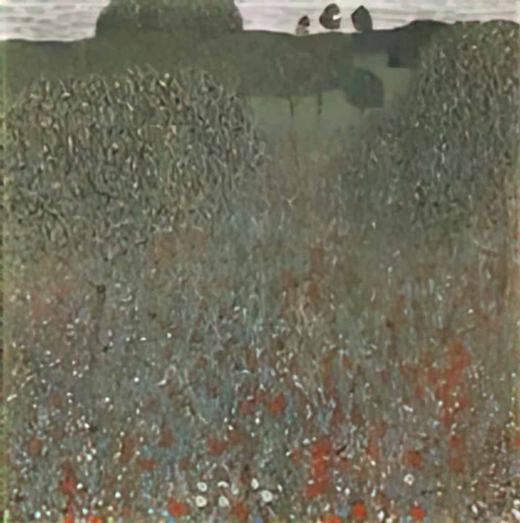 Gustav Klimt poppy field Art A4 Photo Print UK