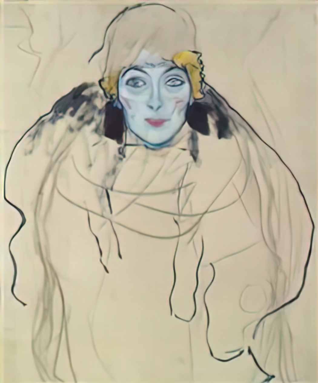 Gustav Klimt portrait of a lady unfinished 1918 Art A4 Photo Print UK