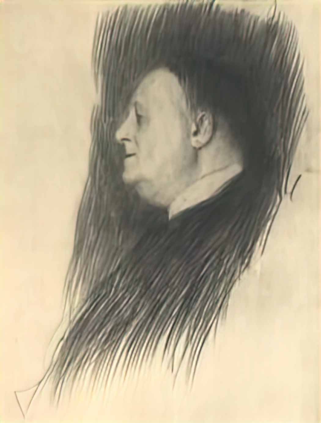 Gustav Klimt portrait of a man heading left Art A4 Photo Print UK