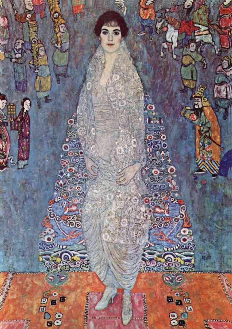 Gustav Klimt portrait of baroness elisabeth bachofen echt A4 Photo Print
