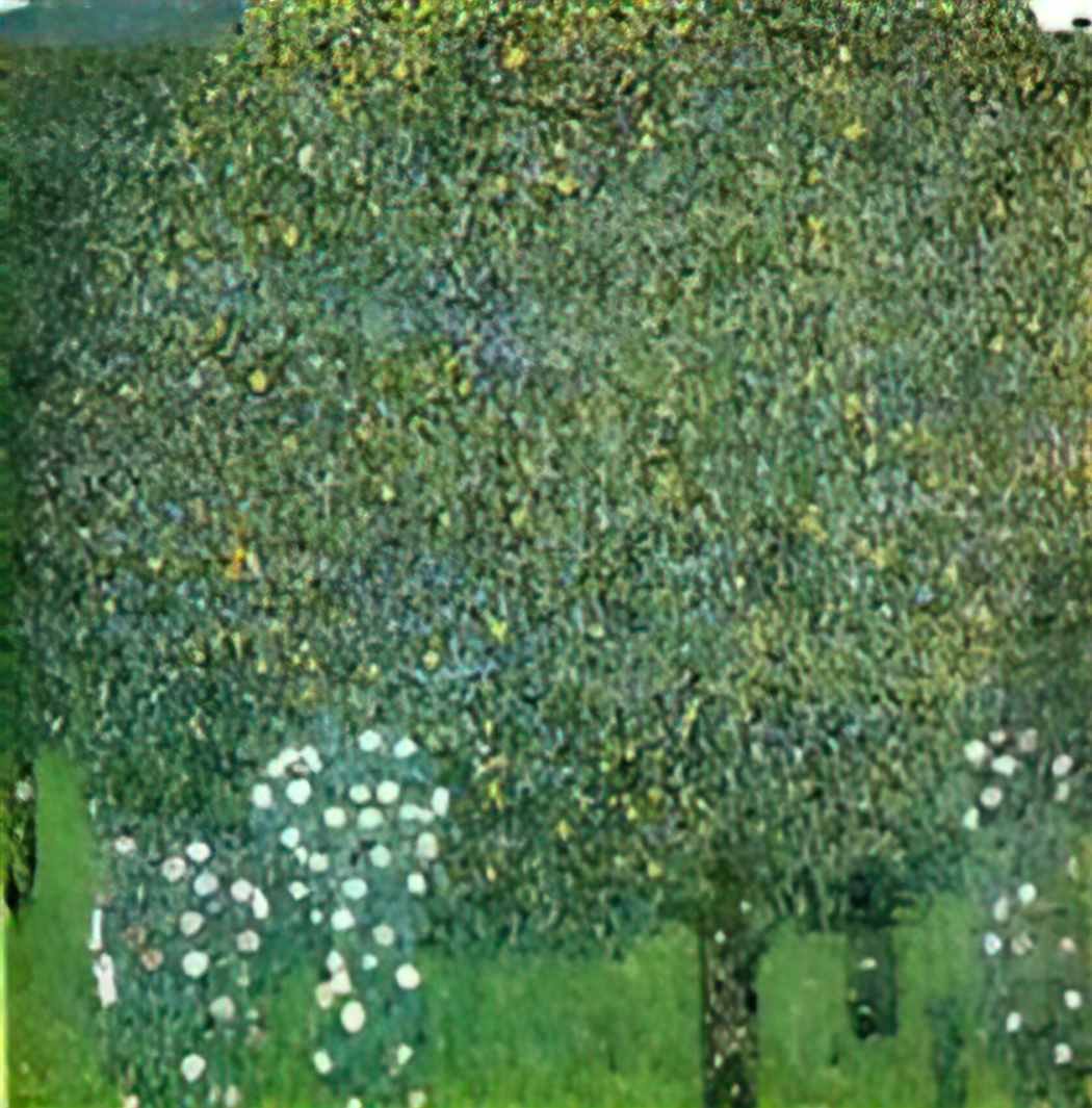 Gustav Klimt roses under the trees Art A4 Photo Print UK