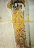 Gustav Klimt the beethoven frieze the longing for happiness CROP A4 Photo Print