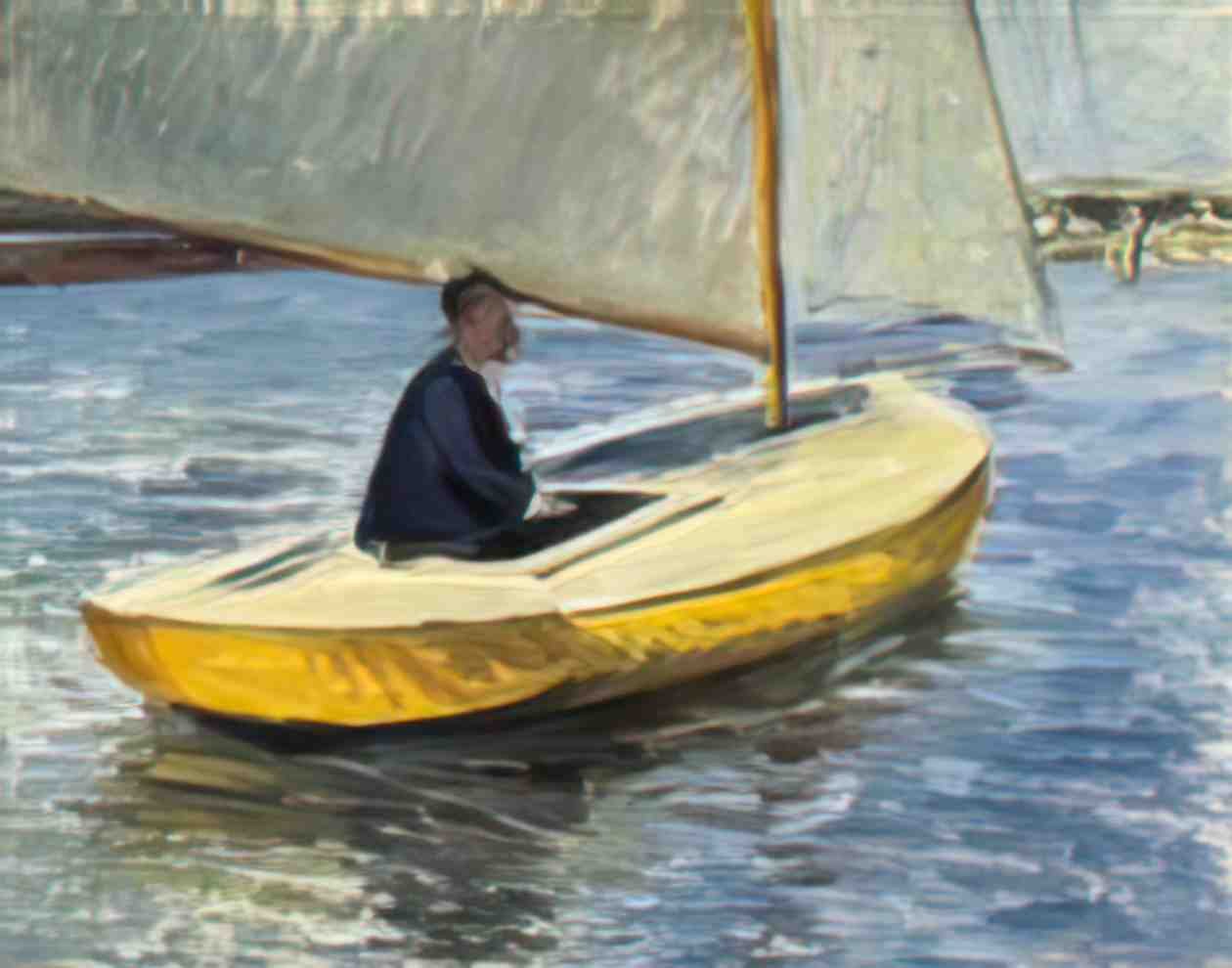 Gustave Caillebotte bather preparing to dive Art A4 Photo Print