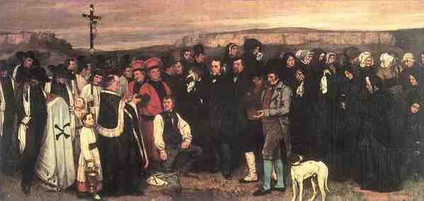 Gustave Courbet A Burial At Ornans 5 A4 Photo Print