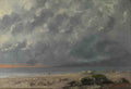Gustave Courbet Beach Scene A4 Photo Print