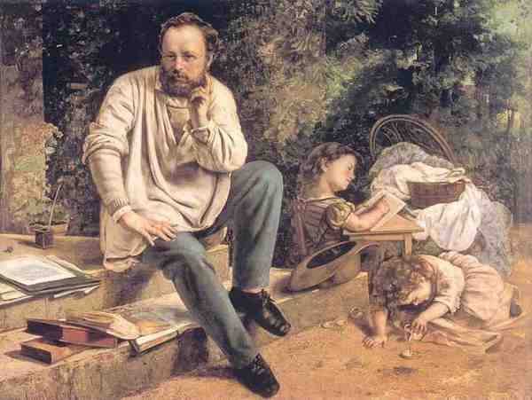 Gustave Courbet Portrait Of Pj Proudhon In 1853 5 A4 Photo Print