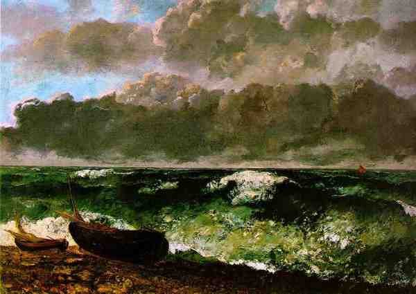 Gustave Courbet The Stormy Sea Or The Wave Wbm 5 A4 Photo Print