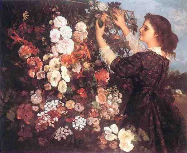 Gustave Courbet The Trellis 5 A4 Photo Print