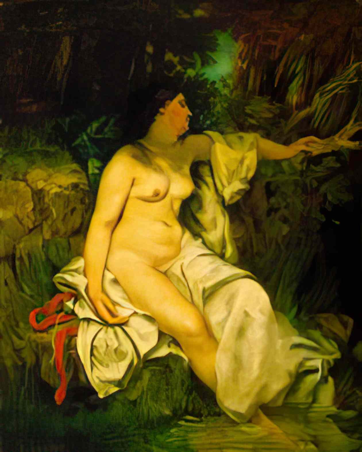 Gustave Caillebotte la femme la rose Art A4 Photo Print