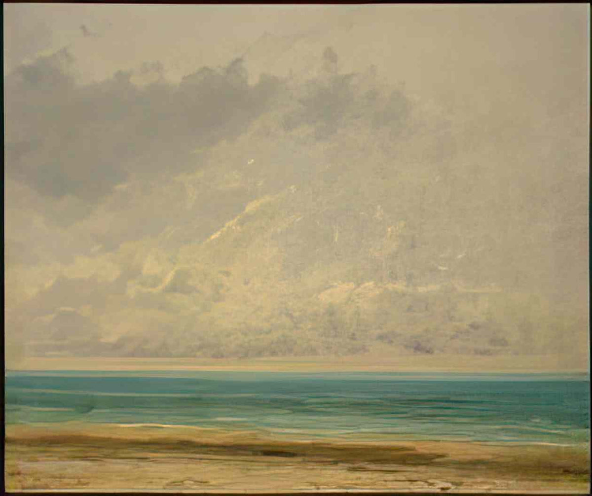 Gustave Courbet calm sea 1866 Art A4 Photo Print